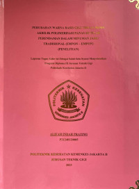 Perubahan Warna Basis Gigi Tiruan Resin Akrilik Polimerisasi Panas setelah Perendaman dalam Minuman Jamu Tradisional (Empon-empon) (Penelitian)