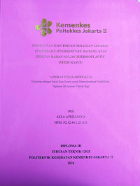 Pembuatan Gigi Tiruan Sebagian Lepasan Temporary Overdenture Rahang Atas Dengan Bahan Nylon Thermoplastic (Studi Kasus)