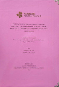 Pembuatan Gigi Tiruan Sebagian Lepasan Kerangka Logam Kombinasi Basis Polyamide Resin Kelas 1 Modifikasi 3 Kennedy Rahang Atas (STUDI KASUS)