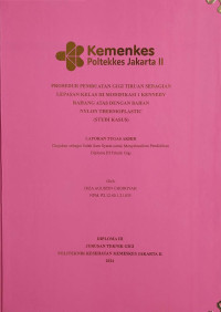 Prosedur Pembuatan Gigi Tiruan Sebagian Lepasan Kelas III Modifikasi 1 Kennedy Rahang Atas dengan Bahan Nylon Thermoplastic (Studi Kasus)