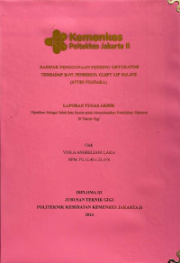 DAMPAK PENGGUNAAN FEEDING OBTURATOR TERHADAP  BAYI PENDERITA CLEFT  LIP  PALATE (STUDI PUSTAKA)