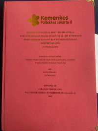 PEMBUATAN PARTIAL DENTURE BILATERAL\r\n FREE END DENGAN FRAME TITANIUM ALLOY KOMBINASI RESIN AKRILIK RAHANG BAWAH MENGGUNAKAN METODE MILLING\r\n(STUDI KASUS)