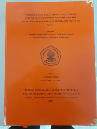 Paradigma Baru Dalam Perencanaan Hazard Analysis Critical Control Point (HACCP) Pada Penyelenggaraan Makanan di Instalasi Gizi Rsud Ciawi