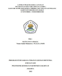 Laporan Pelaksanaan Keluarga Binaan Kasus Ibu Hamil Kekurangan Energi Kronik (KEK) Desa Cibeber 1 Kecamatan Leuwiliang Kabupaten Bogor