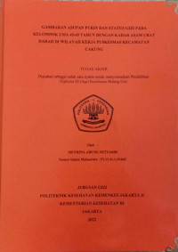 Gambaran Asupan Purin Dan Status Gizi Pada Kelompok Usia 45-65 Tahun Dengan Kadar Asam Urat Darah Di Wilayah Kerja Puskesmas Kecamatan Cakung