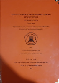 Hubungan Pemberian Diet Mediterania Terhadap Penyakit Depresi (STUDI LITERATUR)