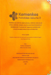 Formulasi Tepung Biji Nangka, Tepung Ubi Jalar Ungu, Tepung Terigu, dan Peanut Butter Donat Bomboloni \