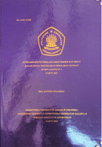 Studi Deskriptif Perilaku Hidup Bersih dan Sehat dalam Upaya Pencegahan Penularan COVID-19 di SDN Larangan 3 Tahun 2022