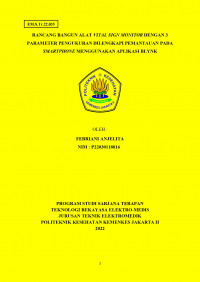 Rancang Bangun Alat Vital Sign Monitor dengan 3 Parameter Pengukuran Dilengkapi Pemantauan pada Smartphone Menggunakan Aplikasi Blynk