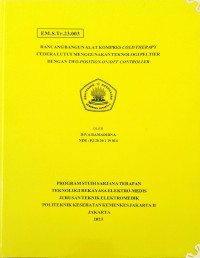 Rancang Bangun Alat Kompres Cold Therapy Cedera Lutut Menggunakan Teknologi Peltier dengan Two-Position On/Off Controller