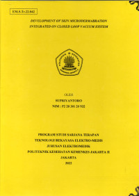 Development Of Skin Microdermabration Integrated On Closed Loop Vacuum System