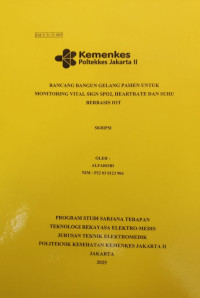 RANCANG BANGUN GELANG PASIEN UNTUK MONITORING VITALSIGN SpO2, HEARTRATE DAN SUHU BEBASIS IOT