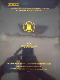 Prototipe Alat Cuci Hidung Berbasis Arduino Nano Untuk Pengidap Sinusitis