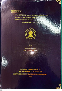 Alat Ukur Tinggi Badan Balita Menggunakan Sensor Laser VL53L0X Sebagai Salah Satu Indikator Penilaian Status Gizi Berbasis Mikrokontroller ESP32