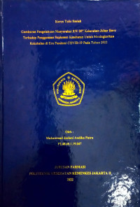 Gambaran Pengetahuan Masyarakat RW 007 Kelurahan Johar Baru Terhadap Penggunaan Suplemen Kesehatan Untuk Meningkatkan Kekebalan di Era Pandemi Covid-19