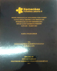 Profil Penggunaan Antianemia pada Pasien Gagal Ginjal Kronik yang Menjalani Hemodialisa di Unit Hemodialisa RSPAD Gatot Soebroto Periode Januari-Maret 2024