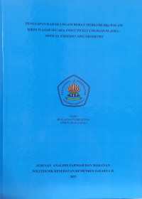 Penetapan Kadar Logam Berat Merkuri (Hg) Dalam Krim Wajah Secara Inductively Coupled Plasma - Optical Emission Spectrometry