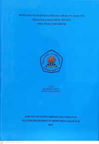 Penetapan Kadar Histamin Dalam Ikan Cakalang (Katsuwonus pelamis) Beku Secara Spektrofluorometri