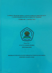 Image of Laporan Praktek Kerja Lapangan Penetapan Kadar Vitamin C Secara Iodimetri