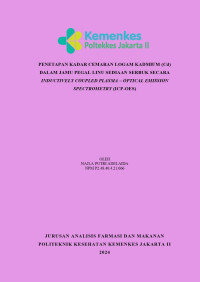 Penetapan Kadar Cemaran Logam Kadmium (Cd) dalam Jamu Pegal Linu Sediaan Serbuk secara Inductively Coupled Plasma - Optical Emission Spectrometry (ICP-OES)