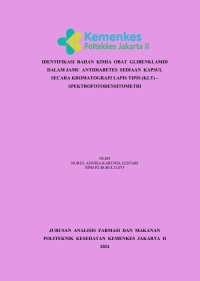 Identifikasi Bahan Kimia Obat Glibenklamid dalam Jamu Antidiabetes Sediaan Kapsul Secara Kromatografi Lapis Tipis (KLT) – Spektrofotodensitometri