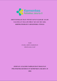 Identifikasi dan Penetapan Kadar Asam Salisilat dalam Obat Kuasi Secara Kromatografi Cair Kinerja Tinggi