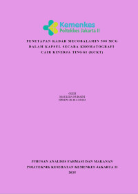 PENETAPAN KADAR MECOBALAMIN 500 MCG DALAM KAPSUL SECARA KROMATOGRAFI CAIR KINERJA TINGGI (KCKT)