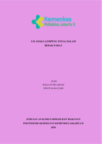 Uji Angka Lempeng Total dalam Bedak Padat