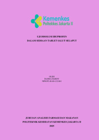 UJI DISOLUSI IBUPROFEN DALAM SEDIAAN TABLET SALUT SELAPUT