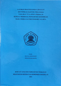 Laporan Praktek Kerja Lapangan Identifikasi Bakteri Vibrio cholerae Pada Ikan Tuna Beku