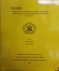 Pemodelan Alat Antropometri Digital Berbasis Arduino Uno Untuk Mendeteksi Stunting  Pada Anak Balita