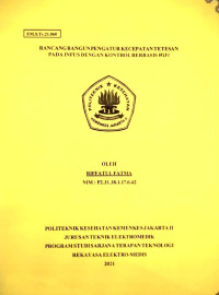 Rancang Bangun Pengatur Kecepatan Tetesan Pada Infus Dengan Kontrol Berbasis Wifi