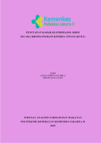 PENETAPAN KADAR KLOTRIMAZOL KRIM SECARA KROMATOGRAFI CAIR KINERJA TINGGI (KCKT)