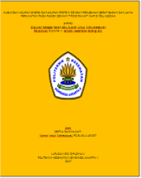 Hubungan Asupan Energi dan Asupan Protein dengan Perubahan Berat Badan dan Lama Perawatan pada Pasien Demam Tifoid Rawat Inap Di
RSU Aqidah