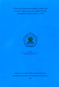 Penetapan Kadar Logam Berat Timbal (Pb) dalam Gurita (Octopus minor) Beku Secara Spektrofotometri Serapan Atom