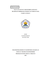 Rancang Bangun Monitoring SpO2 Dan Heart Rate Berbasis Internet Of Things Pada Pasien Covid-19