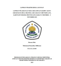 LAPORAN PELAKSANAAN KELUARGA BINAAN (KABIN) KASUS GIZI KURANG DESA CIBATOK 2, KECAMATAN CIBUNGBULANG, KABUPATEN BOGOR, PROVINSI JAWA BARAT 15 OKTOBER – 8 NOVEMBER 2023