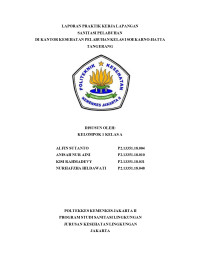 Laporan Praktik Kerja Lapangan Sanitasi Permukiman Di Rusunawa Serua Tangerang Selatan