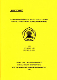 Analisis Faktor Yang Mempengaruhi Keandalan 2 Elektrokardiograf di RSUD Cengkareng