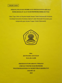 Perancangan dan Pembuatan Sistem Inventaris dan Pemeliharaan Alat Elektromedik Berbasis WEB