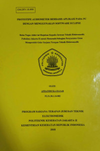 Prototipe Audiometer Berbasis Aplikasi pada PC dengan menggunakan Sofware Eclipse