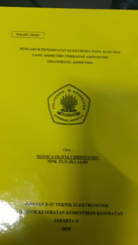 Pengaruh Penempatan Elektroda pada Alat EEG yang Asimetris terhadap Aplitudo Gelombang Asimetris