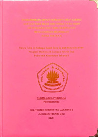 Perbandingan Impact Strengt Heat Curing Acryllic Pada Basis Gigi Tiruan Yang Tidak Disterilisasi Dan Yang Disterilisasi Dan Yang Disterilisasi Menggunakan Microwave