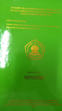 Analisis Nilai Exposure Index  Terhadap Uji Kualitas Berkas Sinar X Dengan Modalitas Computed Radiography (CR)