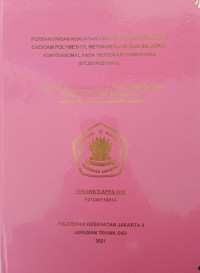 Perbandingan Kekuatan Lentur Polimer Berbasis CAD/CAM Polymethyl Methacrlate dan Bis-Acryl Konvesional pada Restorasi Sementara