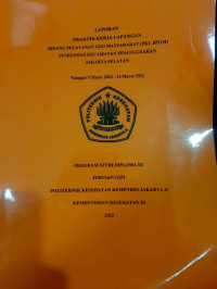 Laporan Praktik Kerja Lapangan Bidang Pelayanan Gizi Masyarakat (PKL BPGM) Puskesmas Kecamatan Pesanggrahan Jakarta Selatan (9 Maret - 16 Maret 2022)