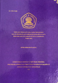 Perilaku Pedagang Pada Tahap Pewadahan Dalam Pengelolaan Sampah Di Pasar Mulya Jaya Kreo Kecamatan Larangan Kota Tangerang Tahun 2022