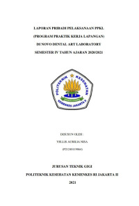 Laporan Pribadi PPKL Tingkat II Semester IV di Novo Dental Art Laboratory