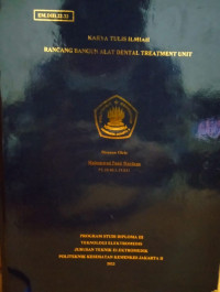 Rancang Bangun Dental Treatment Unit