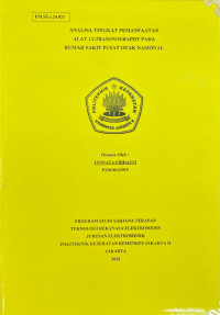Analisa Tingkat Pemanfaatan Alat Ultrasonography Pada Rumah Sakit Pusat Otak Nasional